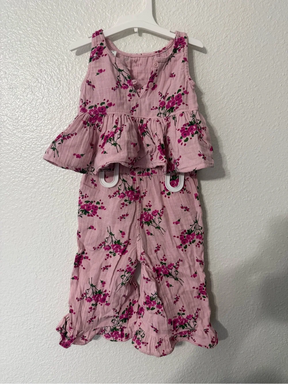 GAP Baby Pink Floral 2-piece set